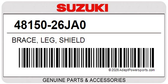 Suzuki 48150-26JA0 Brace, Leg, Shield