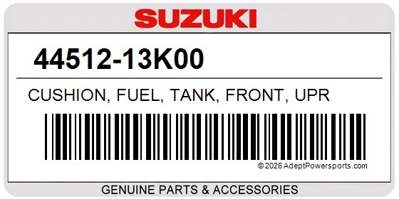 Suzuki 44512-13K00 Cushion, Fuel, Tank, Front, Upr