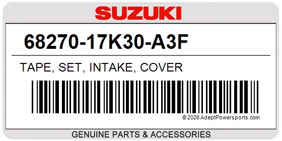 Suzuki 68270-17K30-A3F Tape, Set, Intake, Cover