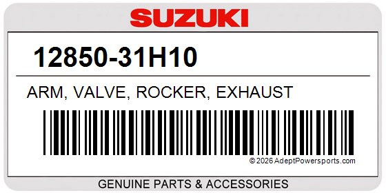 Suzuki 12850-31H10 Arm, Valve, Rocker, Exhaust