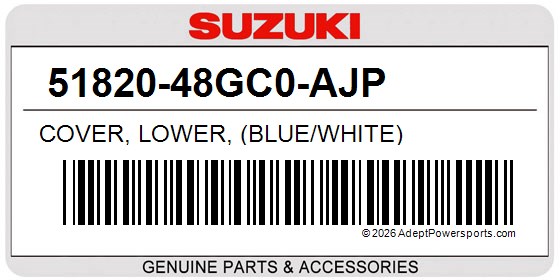 Suzuki 51820-48GC0-AJP Cover, Lower, (Blue/White)