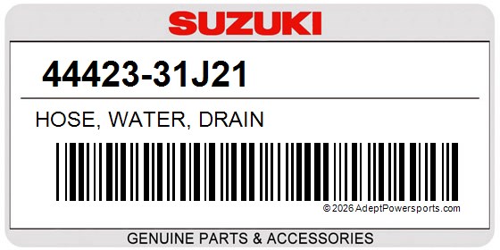 Suzuki 44423-31J21 Hose, Water, Drain