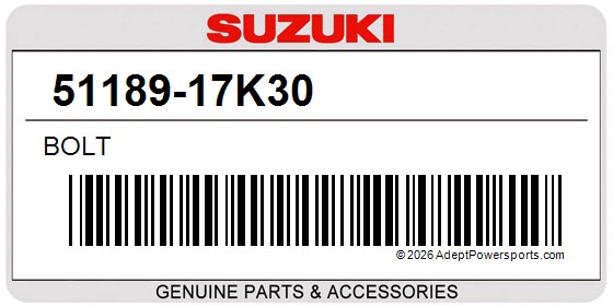 Suzuki 51189-17K30 Bolt