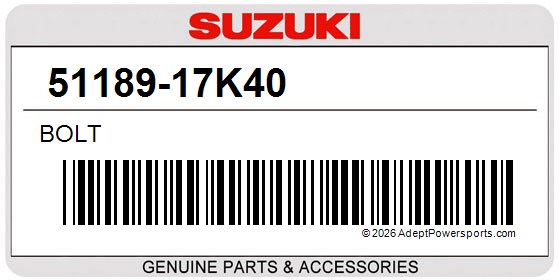 Suzuki 51189-17K40 Bolt