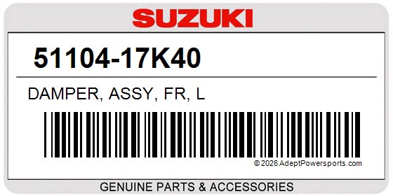 Suzuki 51104-17K40 Damper, Assy, Fr, L