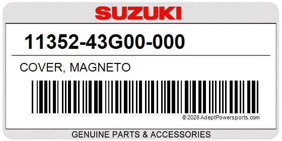 Suzuki 11352-43G00-000 Cover, Magneto