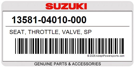 Suzuki 13581-04010-000 Seat, Throttle, Valve, Sp
