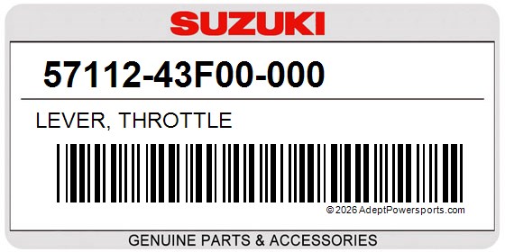 Suzuki 57112-43F00-000 Lever, Throttle