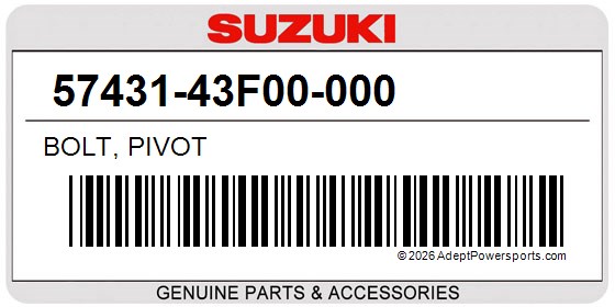 Suzuki 57431-43F00-000 Bolt, Pivot