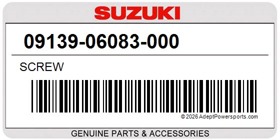 Suzuki 09139-06083-000 Screw