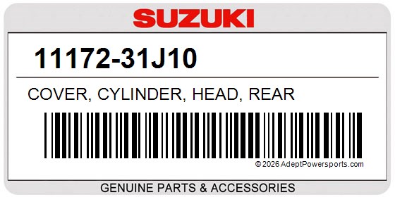 Suzuki 11172-31J10 Cover, Cylinder, Head, Rear
