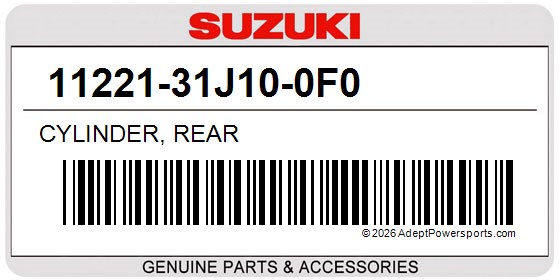 Suzuki 11221-31J10-0F0 Cylinder, Rear
