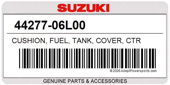 Suzuki 44277-06L00 Cushion, Fuel, Tank, Cover, Ctr