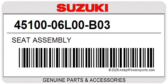 Suzuki 45100-06L00-B03 Seat Assembly
