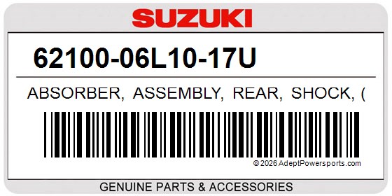Suzuki 62100-06L10-17U Absorber, Assembly, Rear, Shock, (Gra, )