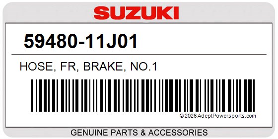 Suzuki 59480-11J01 Hose, Fr, Brake, No.1
