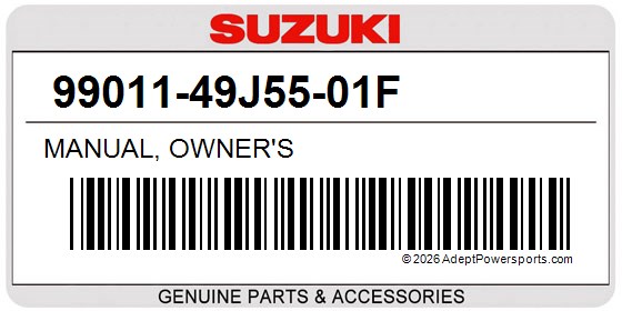 Suzuki 99011-49J55-01F Manual, Owner's