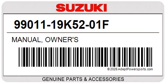 Suzuki 99011-19K52-01F Manual, Owner's
