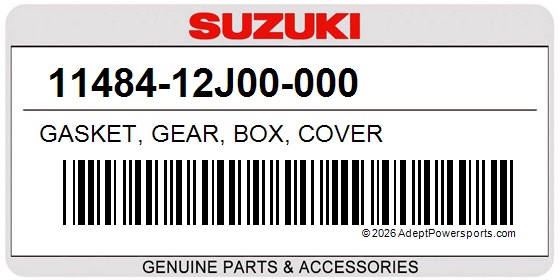 Suzuki 11484-12J00-000 Gasket, Gear, Box, Cover