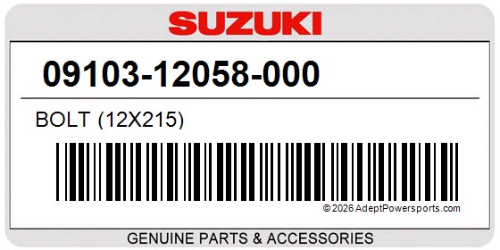 Suzuki 09103-12058-000 Bolt (12X215)