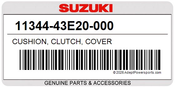 Suzuki 11344-43E20-000 Cushion, Clutch, Cover