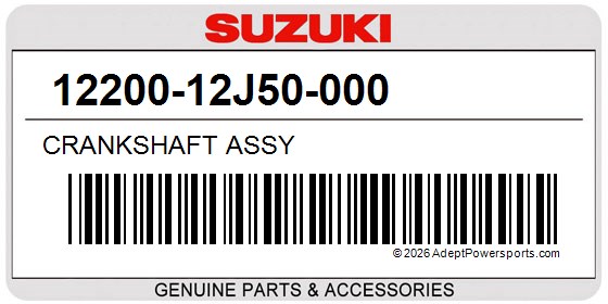 Suzuki 12200-12J50-000 Crankshaft Assy
