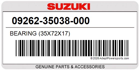 Suzuki 09262-35038-000 Bearing (35X72x17)