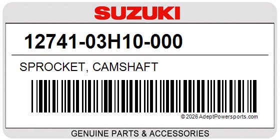 Suzuki 12741-03H10-000 Sprocket, Camshaft