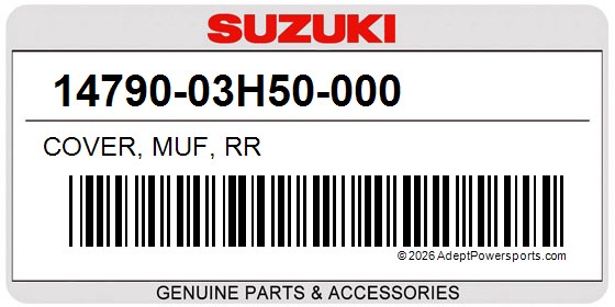 Suzuki 14790-03H50-000 Cover, Muf, Rr