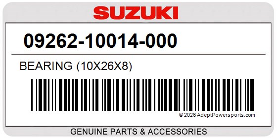 Suzuki 09262-10014-000 Bearing (10X26x8)