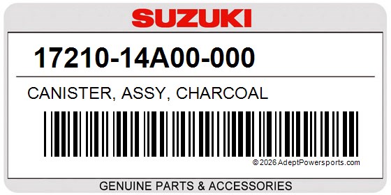 Suzuki 17210-14A00-000 Canister, Assy, Charcoal