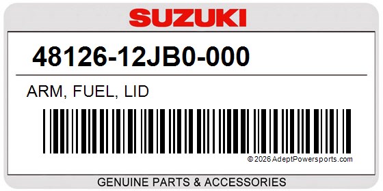 Suzuki 48126-12JB0-000 Arm, Fuel, Lid