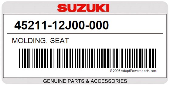 Suzuki 45211-12J00-000 Molding, Seat