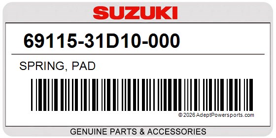 Suzuki 69115-31D10-000 Spring, Pad