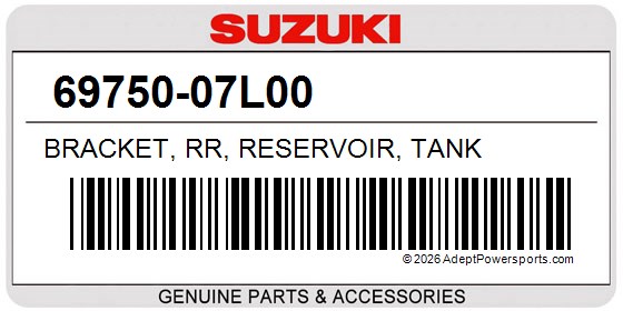 Suzuki 69750-07L00 Bracket, Rr, Reservoir, Tank
