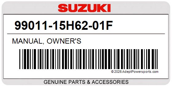 Suzuki 99011-15H62-01F Manual, Owner's