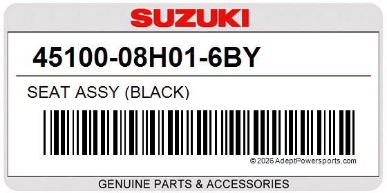 Suzuki 45100-08H01-6BY Seat Assy (Black)