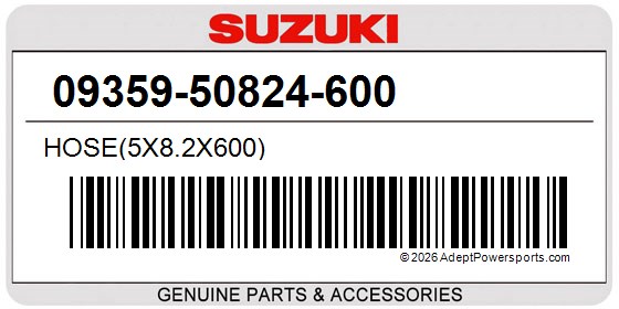 Suzuki 09359-50824-600 Hose(5X8.2X600)