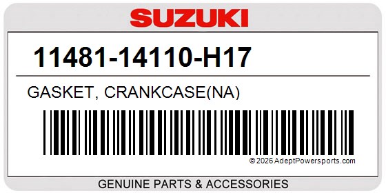 Suzuki 11481-14110-H17 Gasket, Crankcase(Na)
