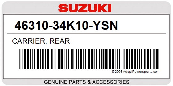 Suzuki 46310-34K10-YSN Carrier, Rear