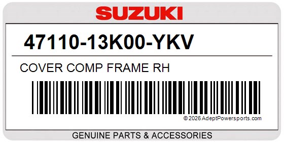Suzuki 47110-13K00-YKV Cover Comp Frame Rh