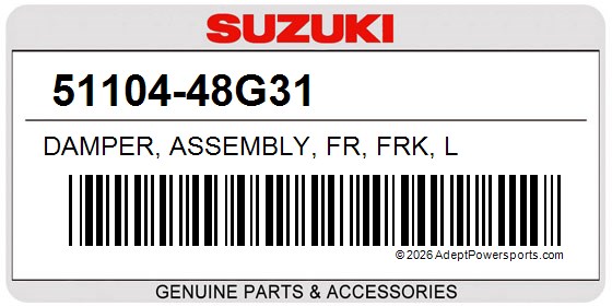 Suzuki 51104-48G31 Damper, Assembly, Fr, Frk, L
