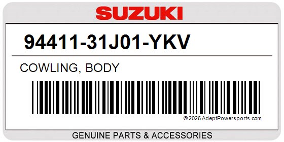 Suzuki 94411-31J01-YKV Cowling, Body