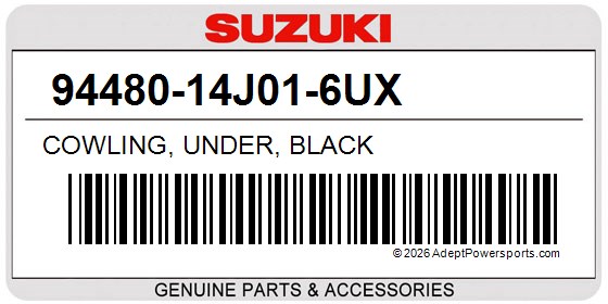 Suzuki 94480-14J01-6UX Cowling, Under, Black
