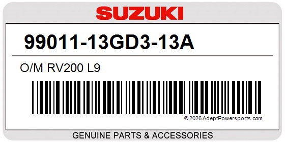 Suzuki 99011-13GD3-13A O/M Rv200 L9