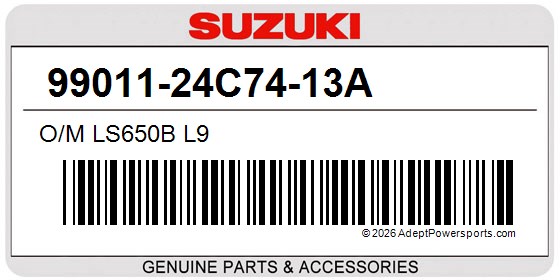 Suzuki 99011-24C74-13A O/M Ls650b L9