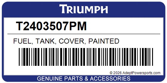 Triumph T2403507PM Fuel, Tank, Cover, Painted