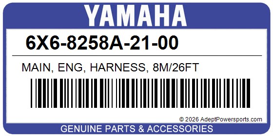 Yamaha 6X6-8258A-21-00 Main, Eng, Harness, 8M/26Ft
