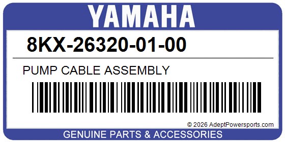 Yamaha 8KX-26320-01-00 Pump Cable Assembly