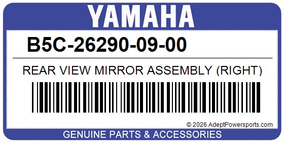 Yamaha B5C-26290-09-00 Rear View Mirror Assembly (Right)